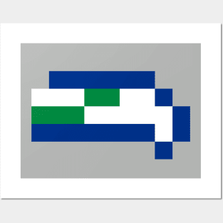 Tecmo Bowl Pixels - Seattle Posters and Art